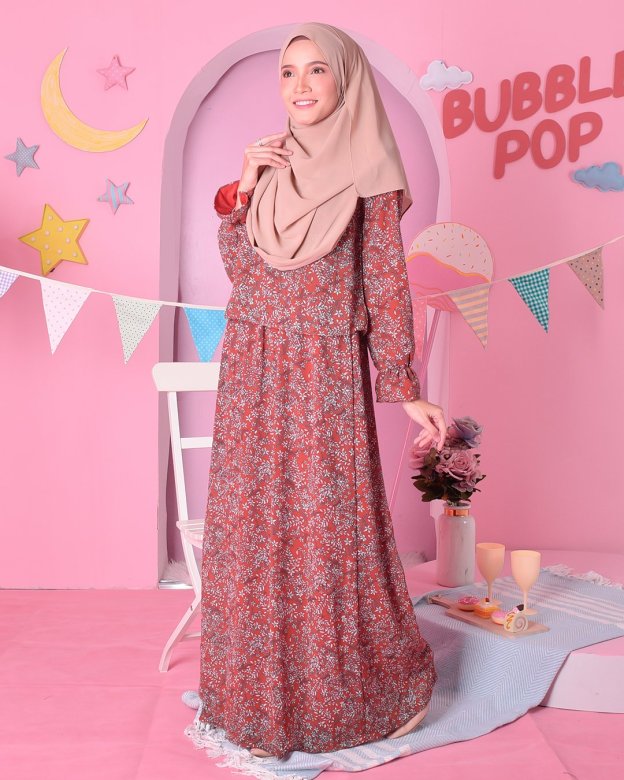 Dress Ceila - Tangerine Orange