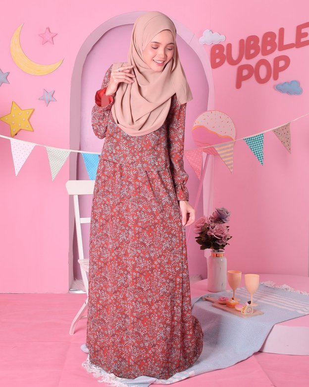 Dress Ceila - Tangerine Orange