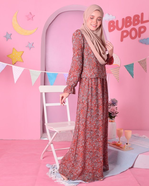 Dress Ceila - Tangerine Orange