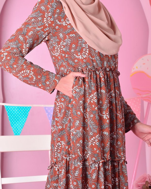 Dress Cheryl - Cinnamon Brown