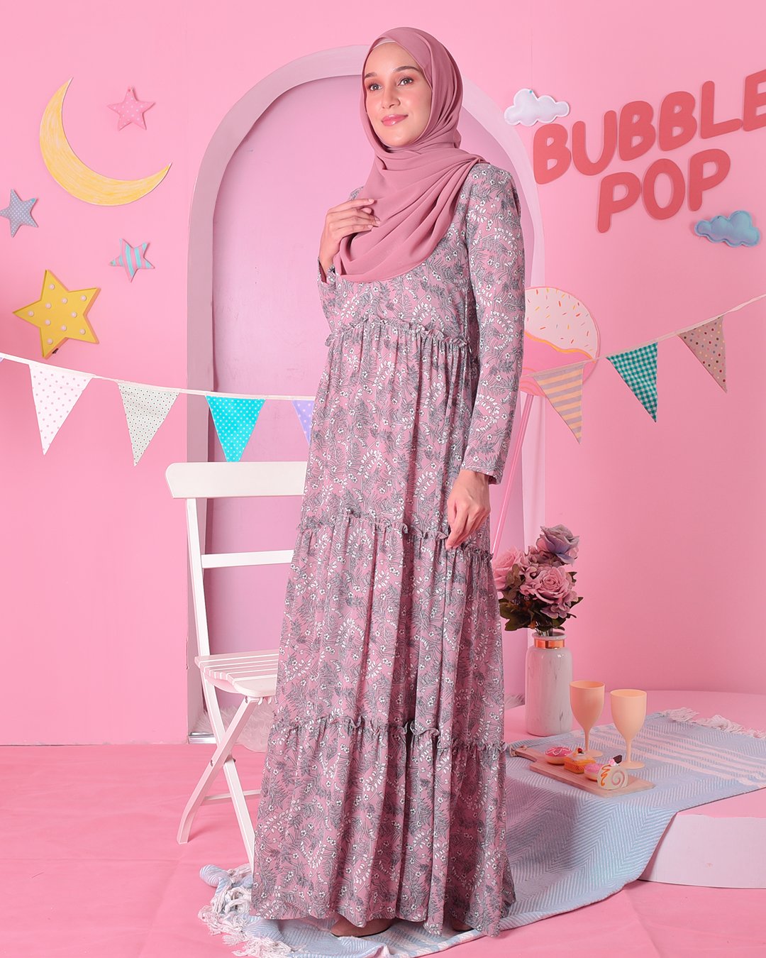 Dress Cheryl - Berry Pink