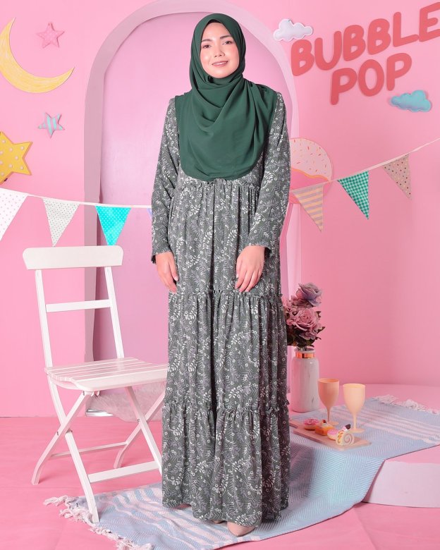 Dress Cheryl - Forest Green