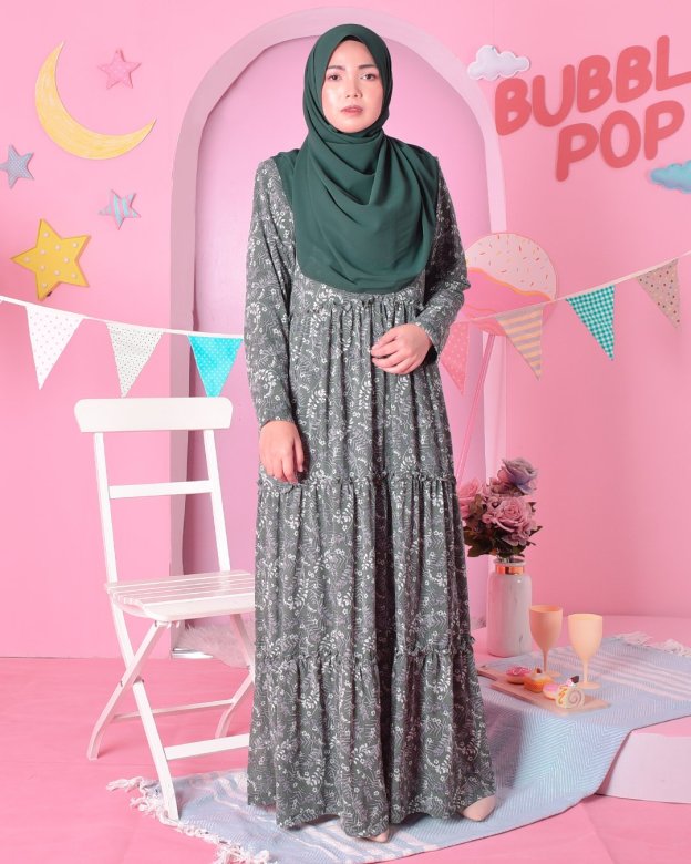 Dress Cheryl - Forest Green