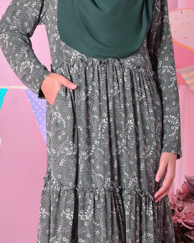 Dress Cheryl - Forest Green