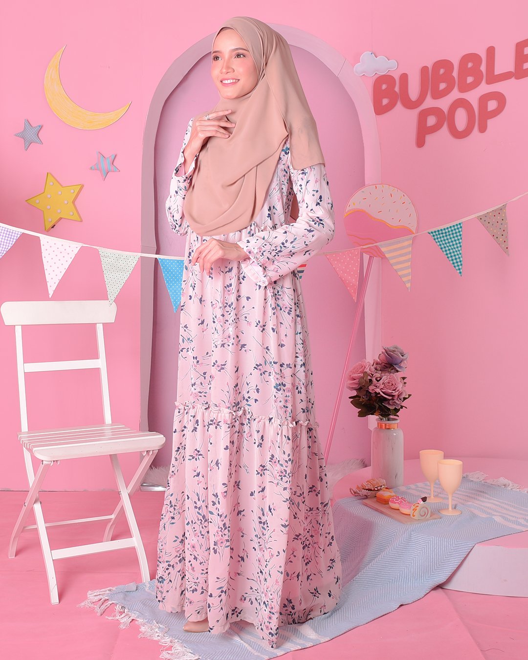 Dress Chrysty - Fiore Pink