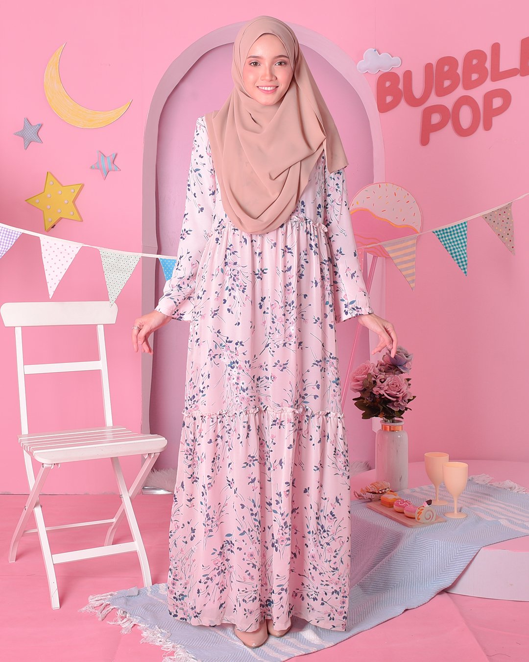 Dress Chrysty - Fiore Pink