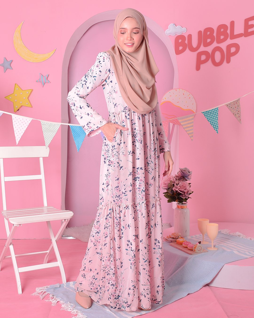 Dress Chrysty - Fiore Pink