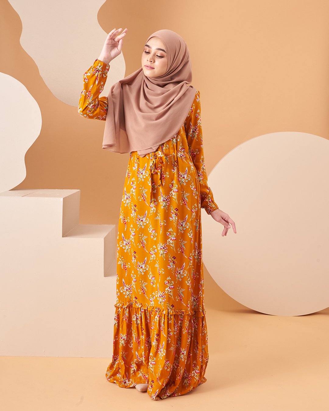 Dress Homey Damita - Honey Mustard