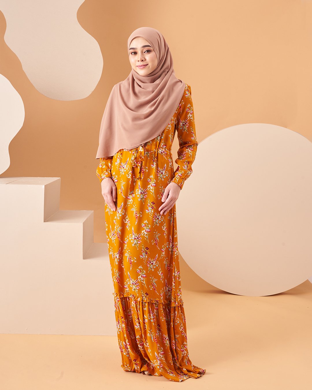 Dress Homey Damita - Honey Mustard