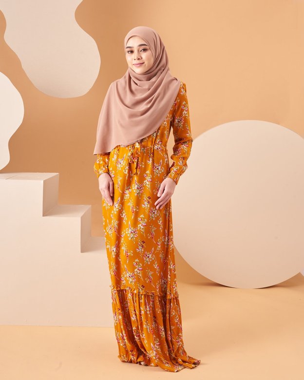Dress Homey Damita - Honey Mustard