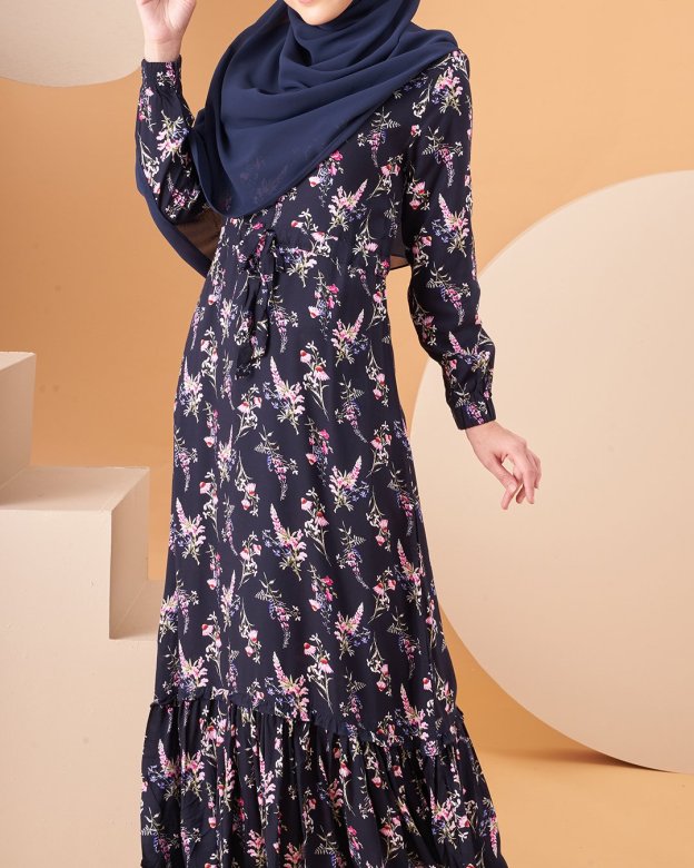Dress Homey Damita - Navy Blue