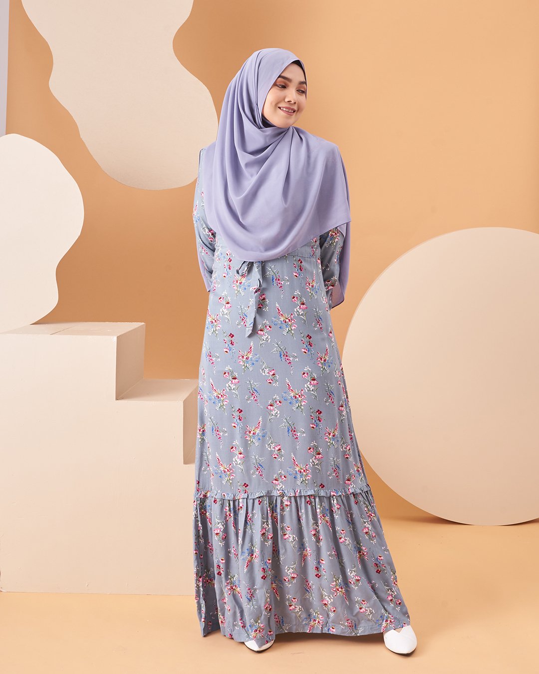 Dress Homey Damita - Soft Blue