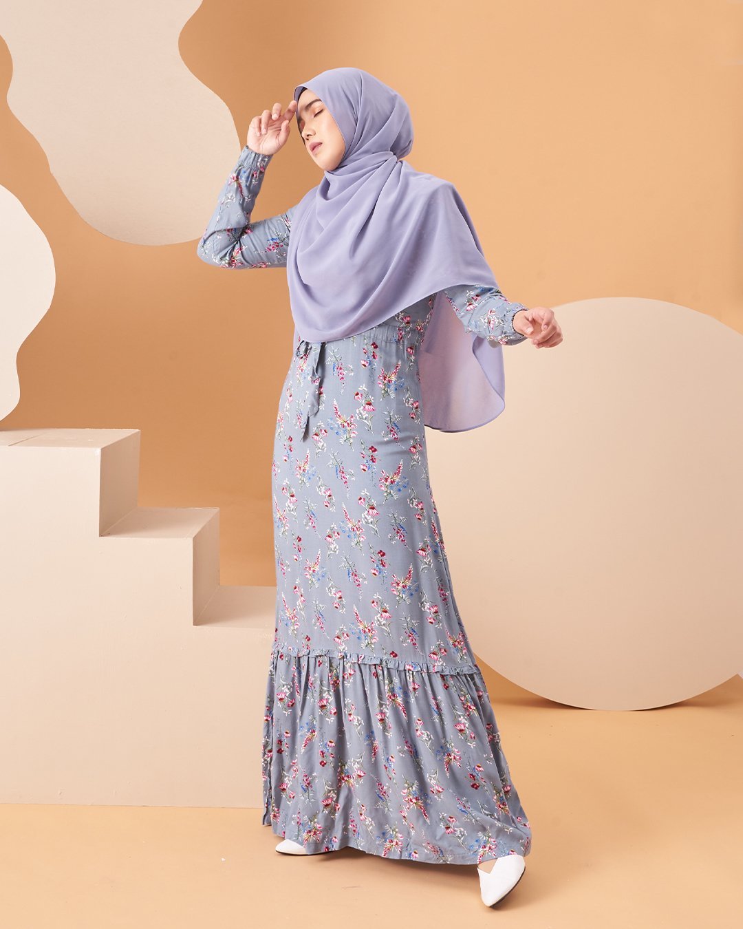 Dress Homey Damita - Soft Blue