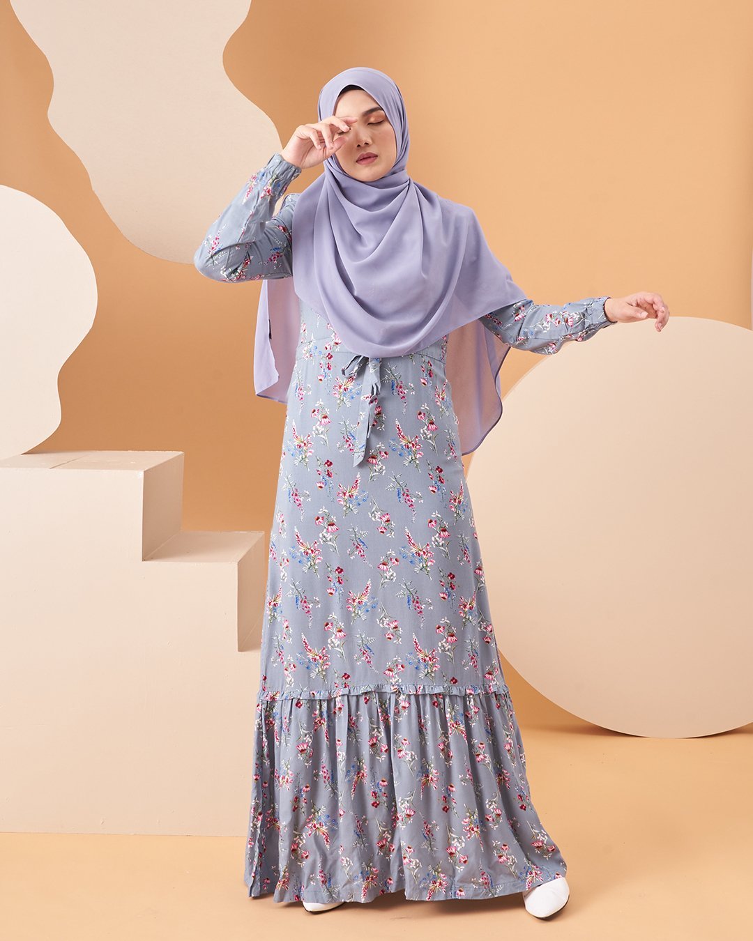 Dress Homey Damita - Soft Blue