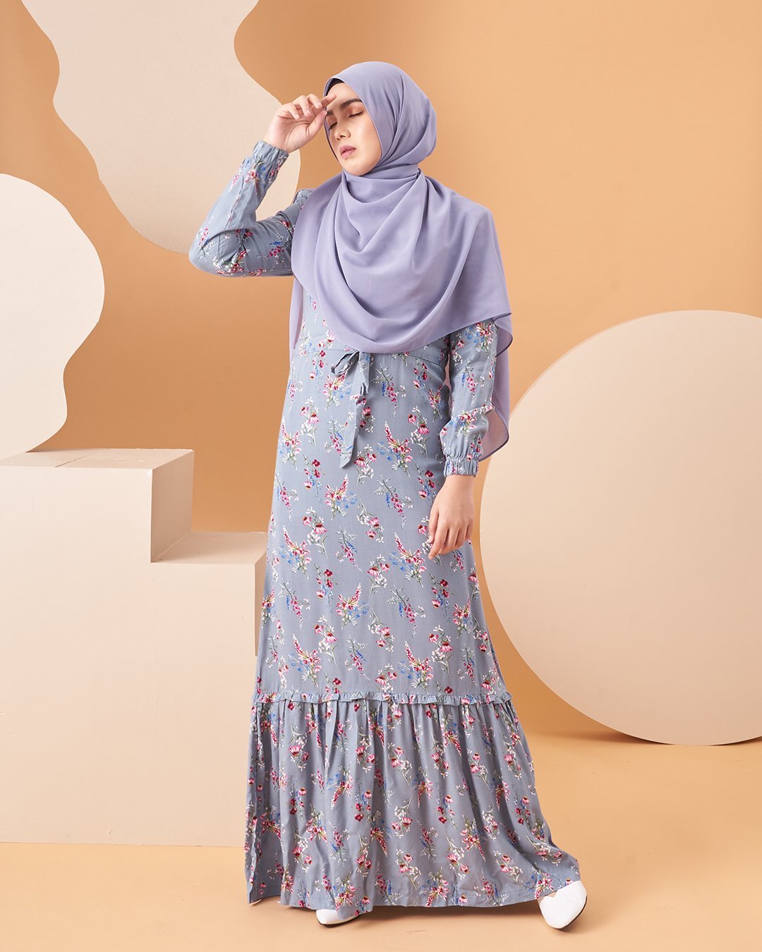 Dress Homey Damita - Soft Blue