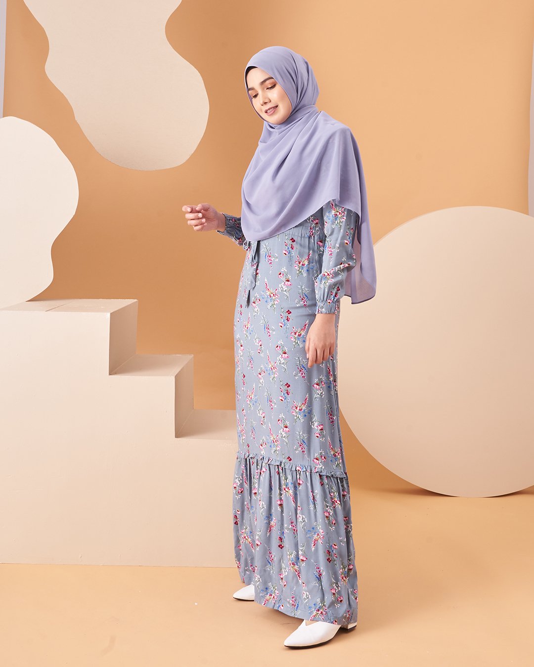 Dress Homey Damita - Soft Blue
