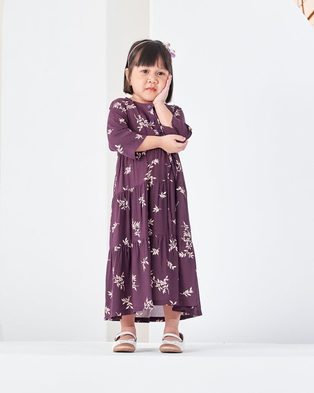 Dress Freida Kids - Eggplant Purple