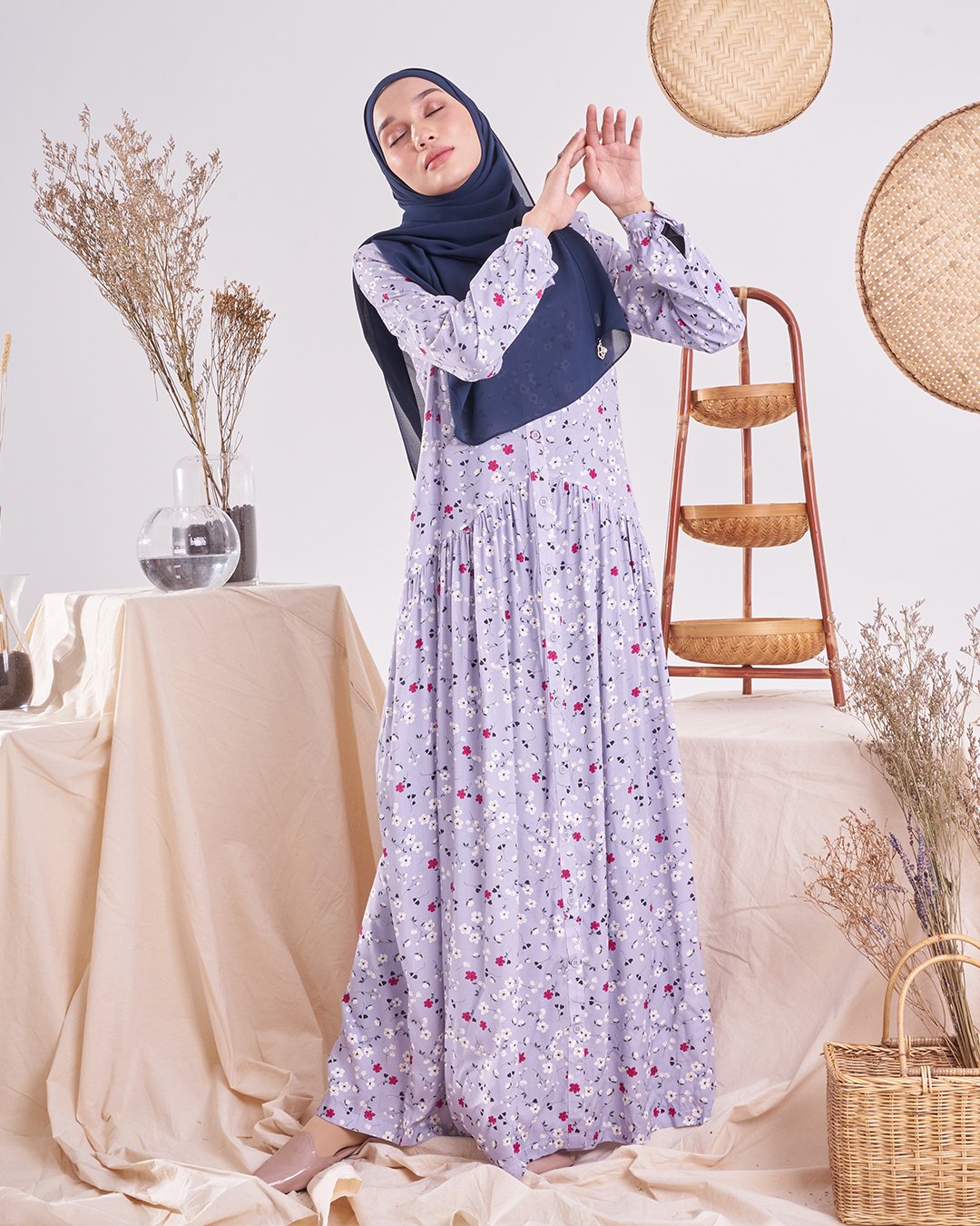 Dress Homey Harita - Light Indigo