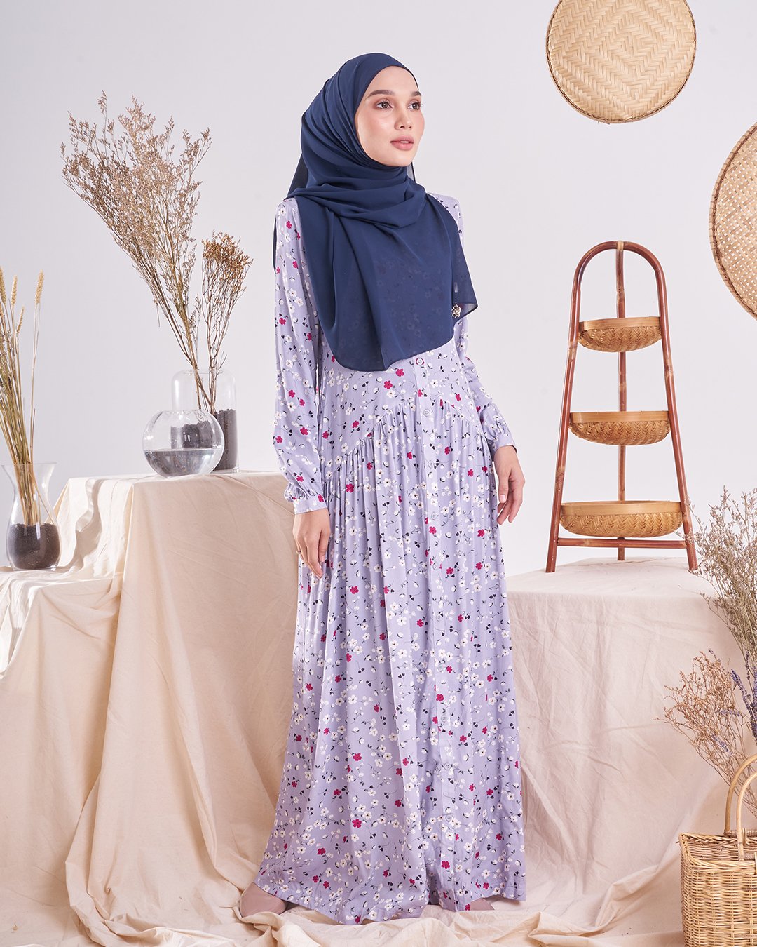 Dress Homey Harita - Light Indigo