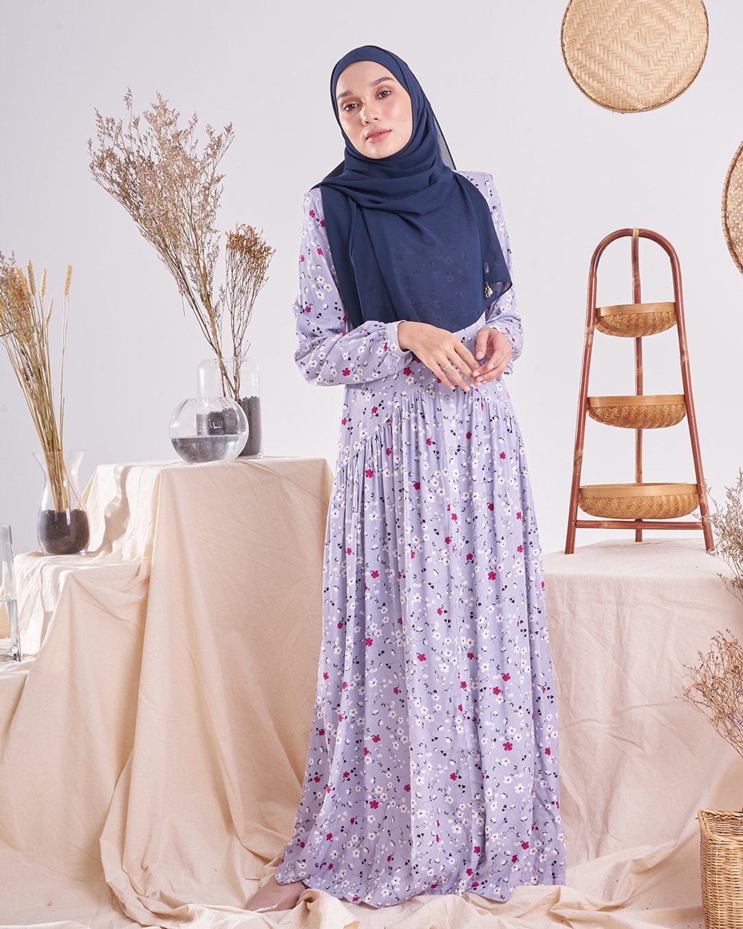 Dress Homey Harita - Light Indigo