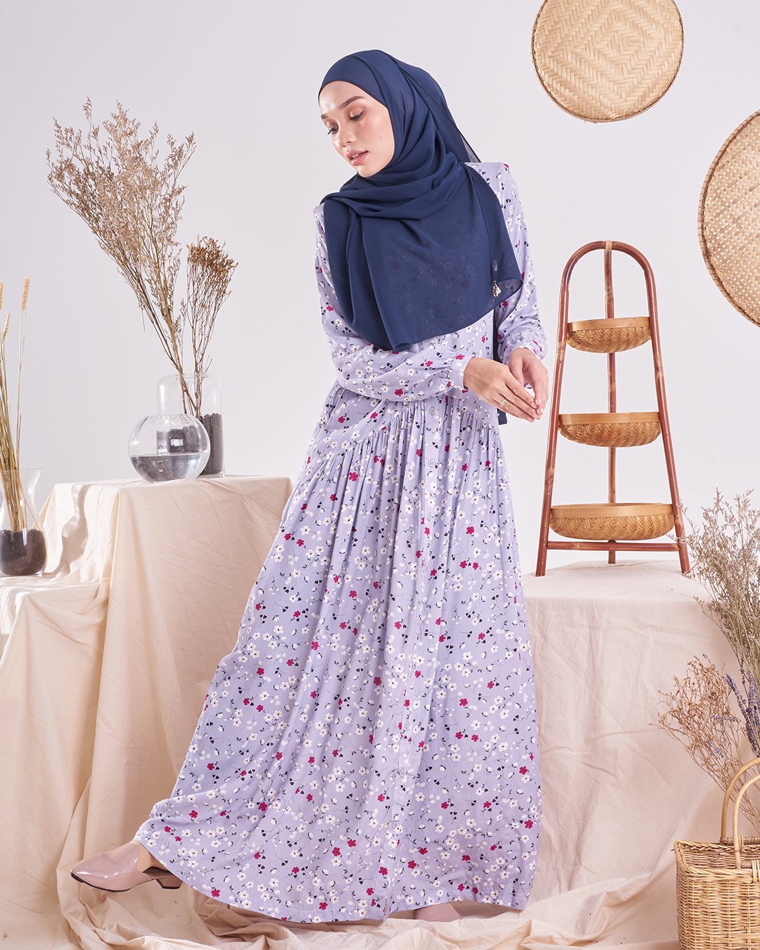 Dress Homey Harita - Light Indigo