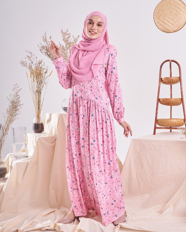 Dress Homey Harita - Cool Pink