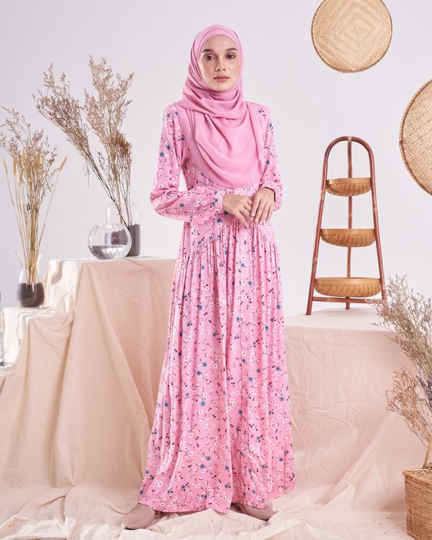 Dress Homey Harita - Cool Pink