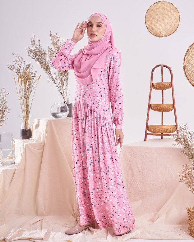 Dress Homey Harita - Cool Pink