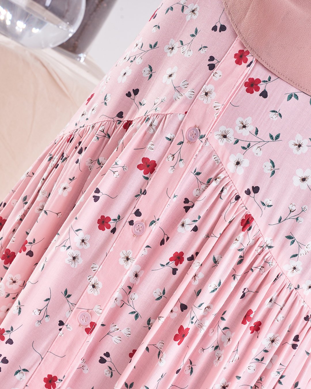 Dress Homey Harita - Light Peach