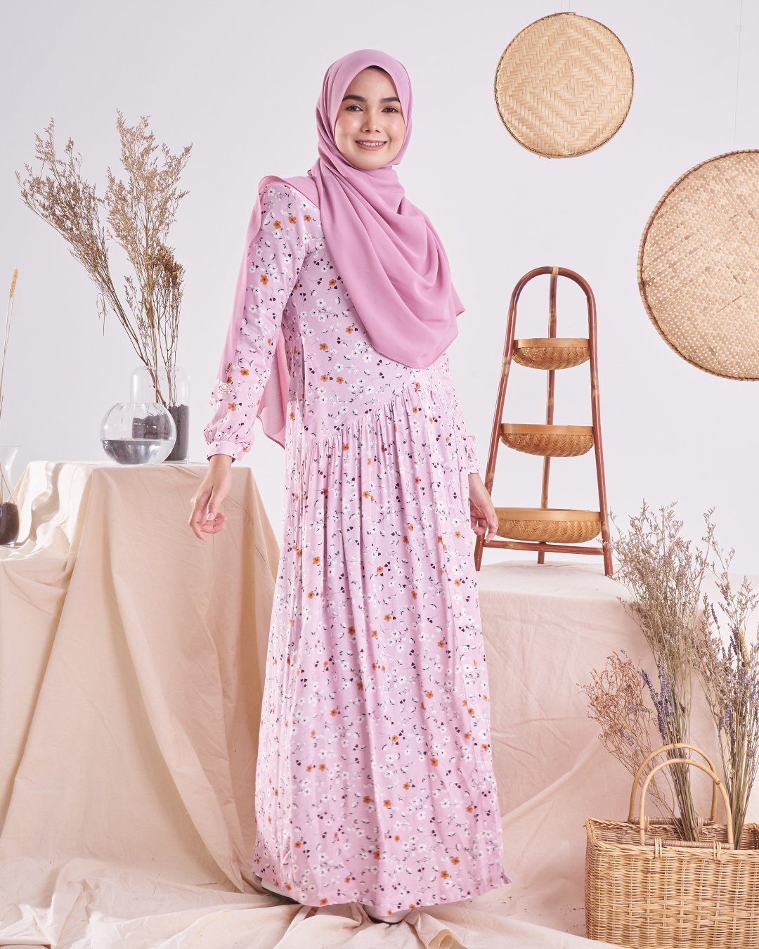 Dress Homey Harita - Pastel Purple