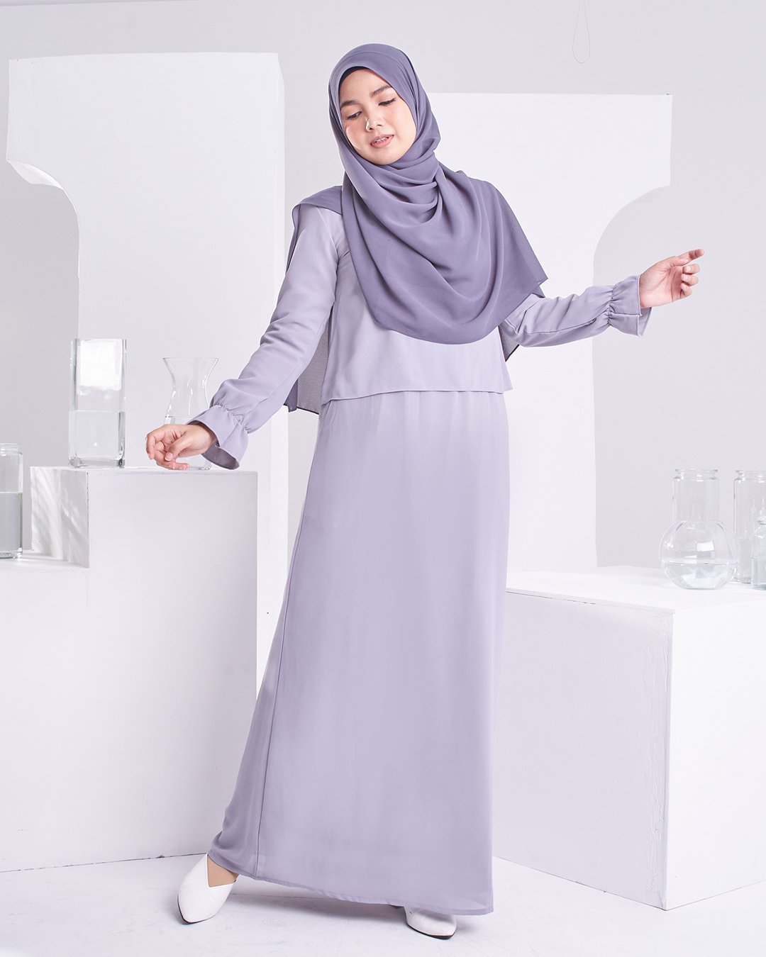Dress Homey Hora - Light Grey