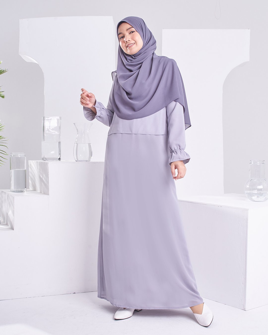 Dress Homey Hora - Light Grey