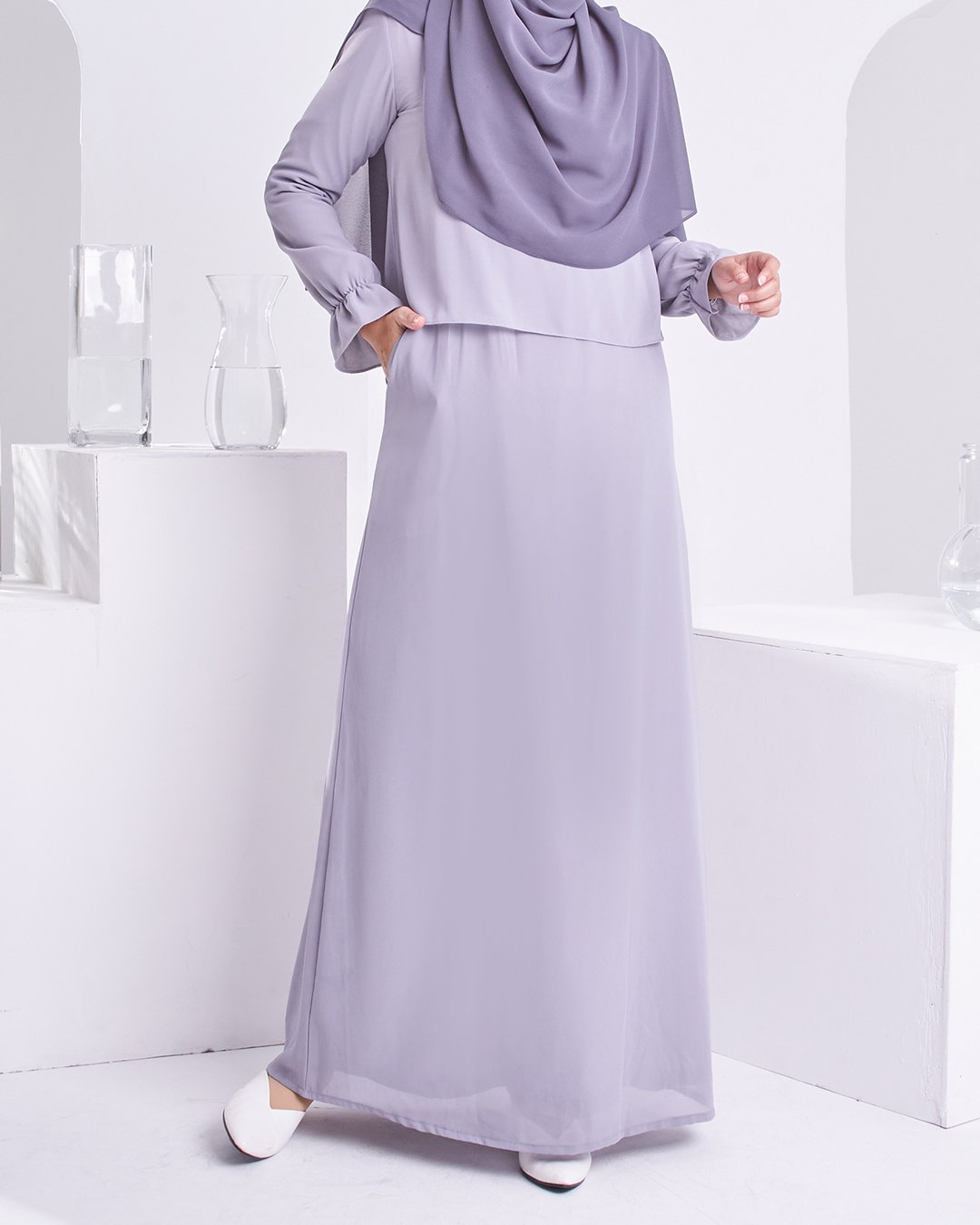 Dress Homey Hora - Light Grey