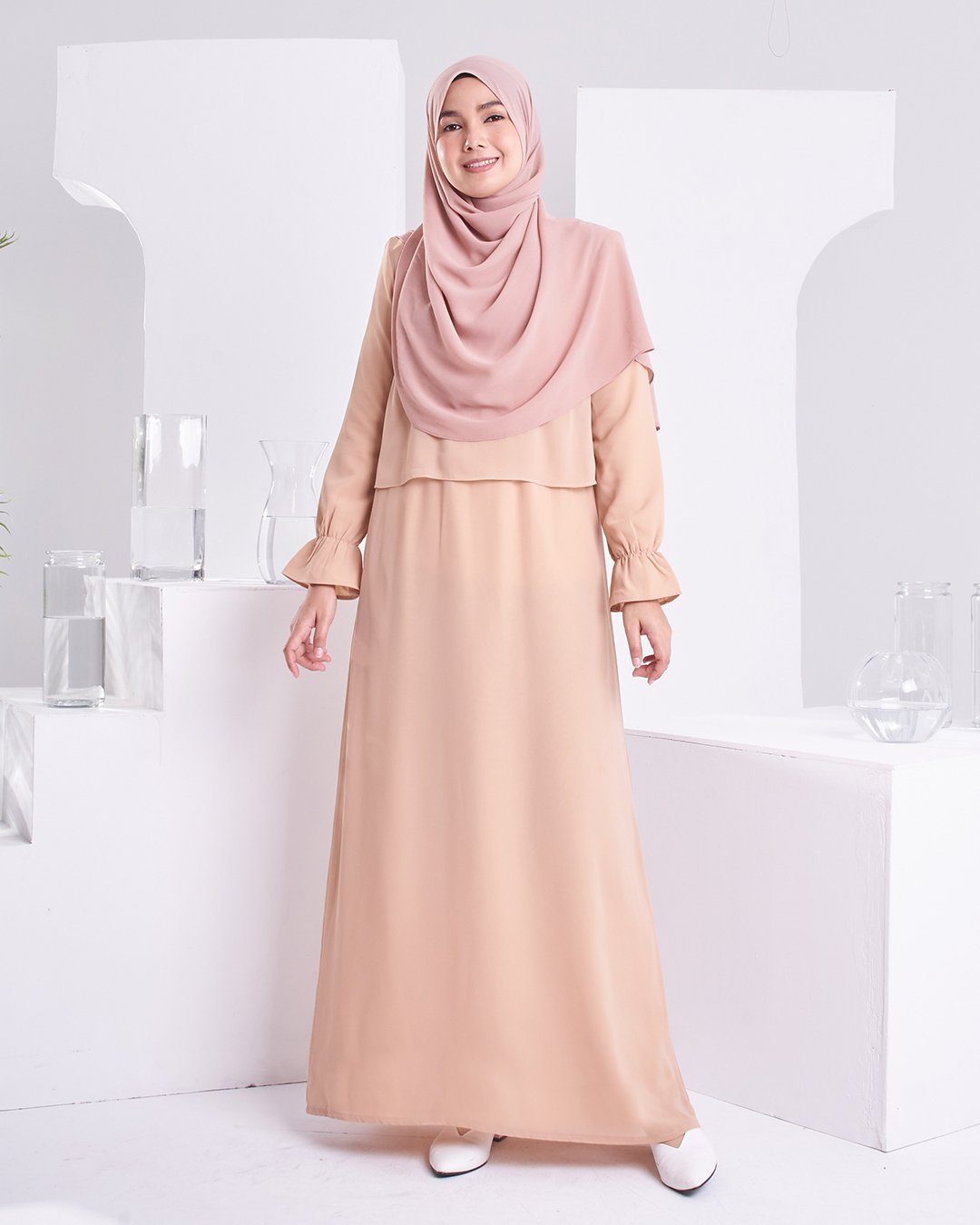 Dress Homey Hora - Light Nude