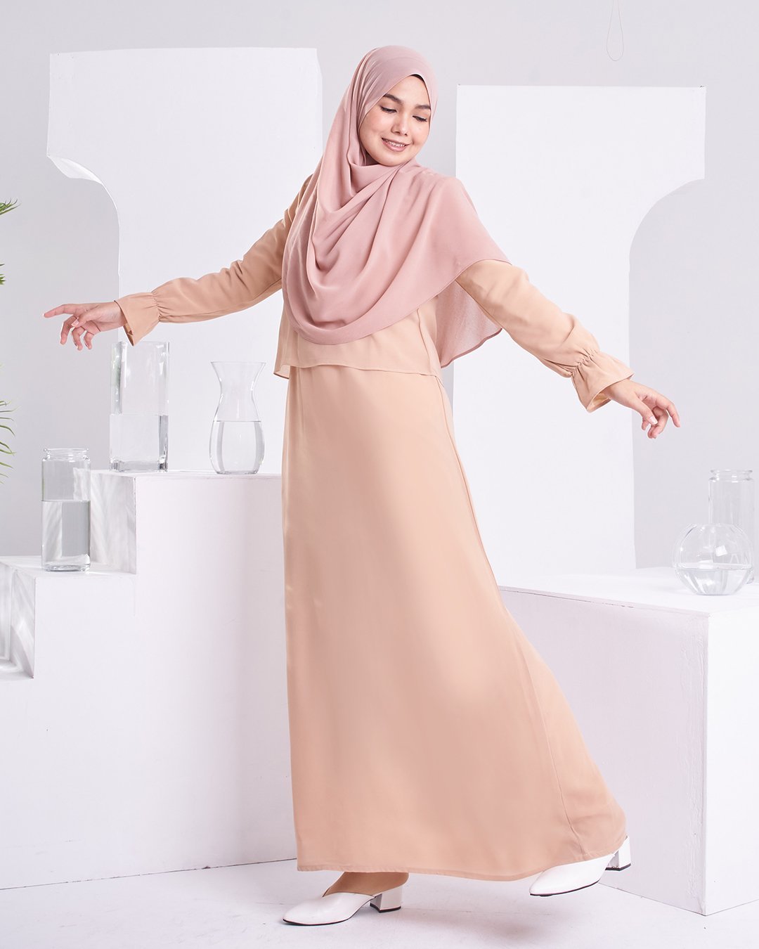 Dress Homey Hora - Light Nude