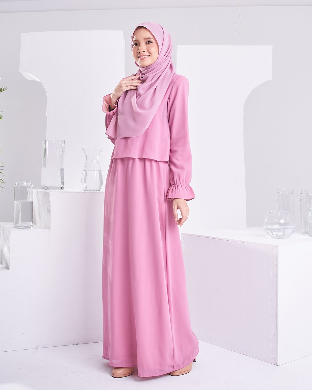 Dress Homey Hora - Rose Pink