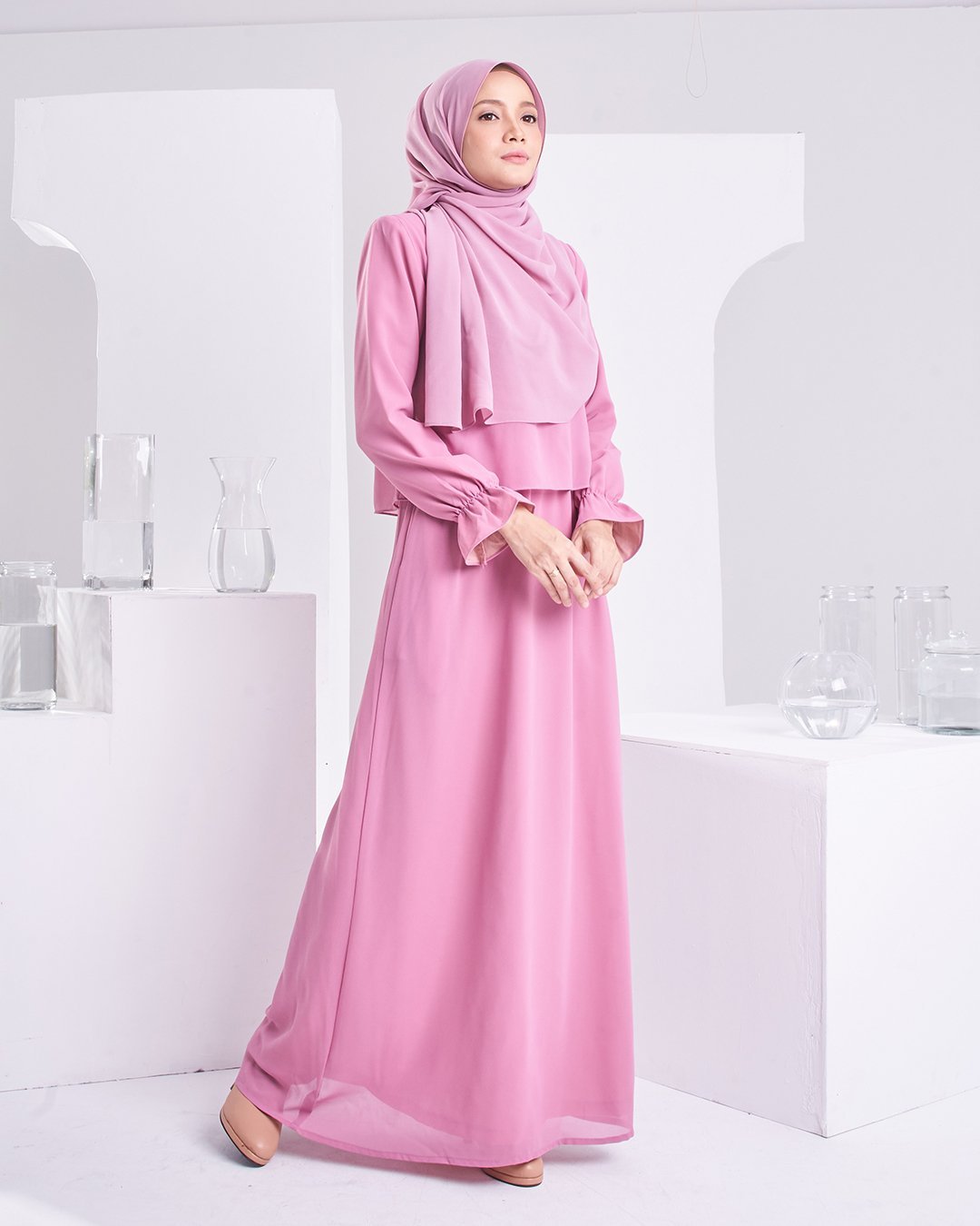 Dress Homey Hora - Rose Pink