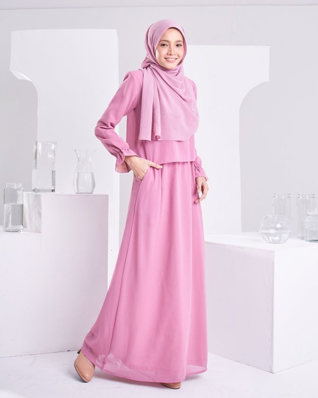 Dress Homey Hora - Rose Pink