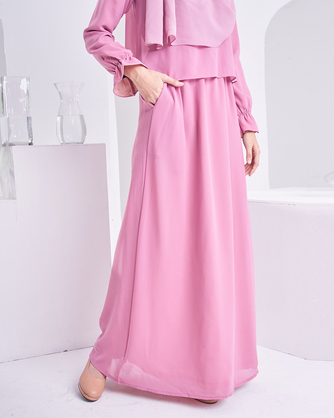 Dress Homey Hora - Rose Pink