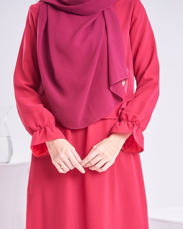 Dress Homey Hora - Scarlet Red