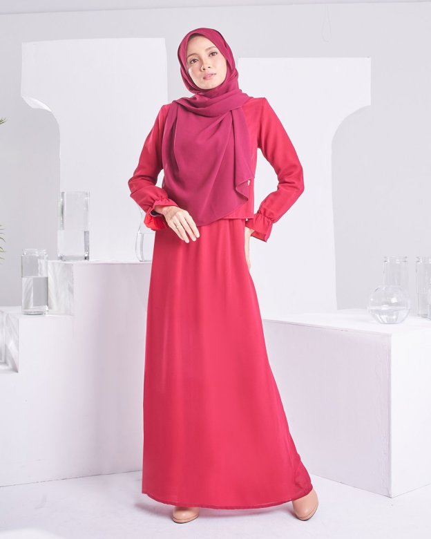 Dress Homey Hora - Scarlet Red