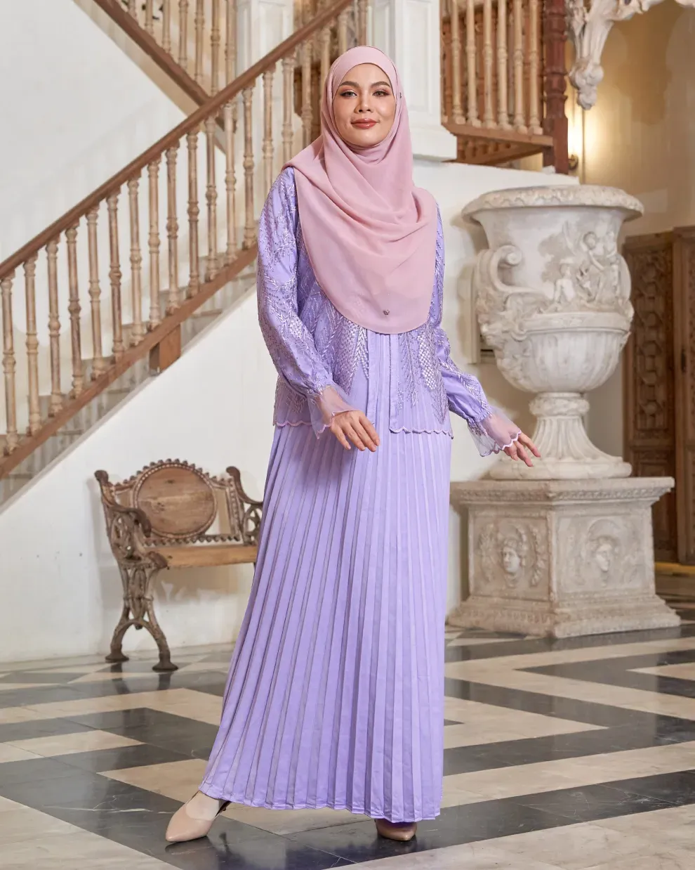 Dress Lace Pleated Rosalia