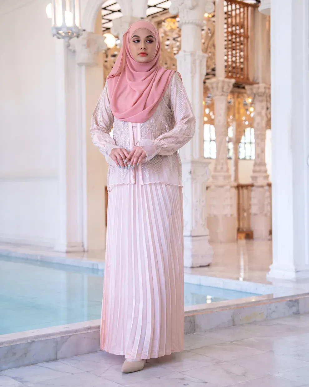Dress Lace Pleated Rosalia