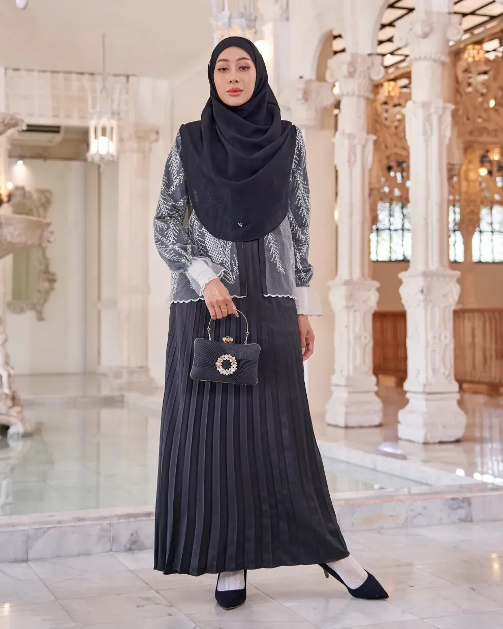 Dress Lace Pleated Rosalia