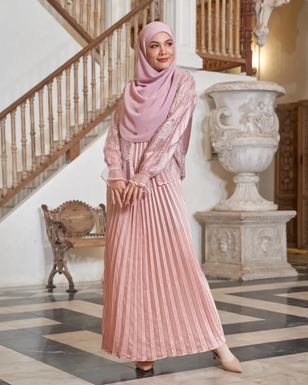 Dress Lace Pleated Rosalia