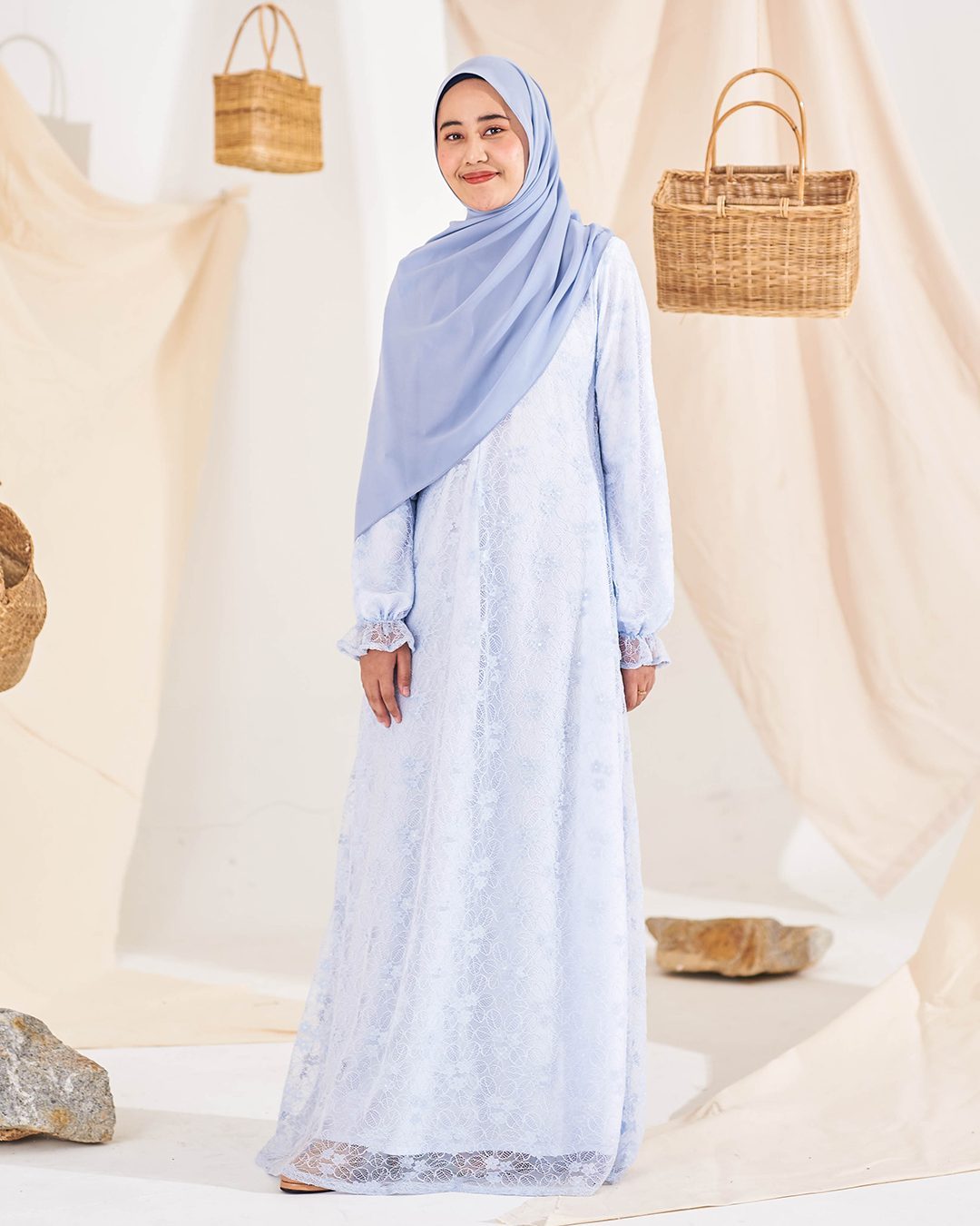 Dress Lace Shaheera - Ice Peach