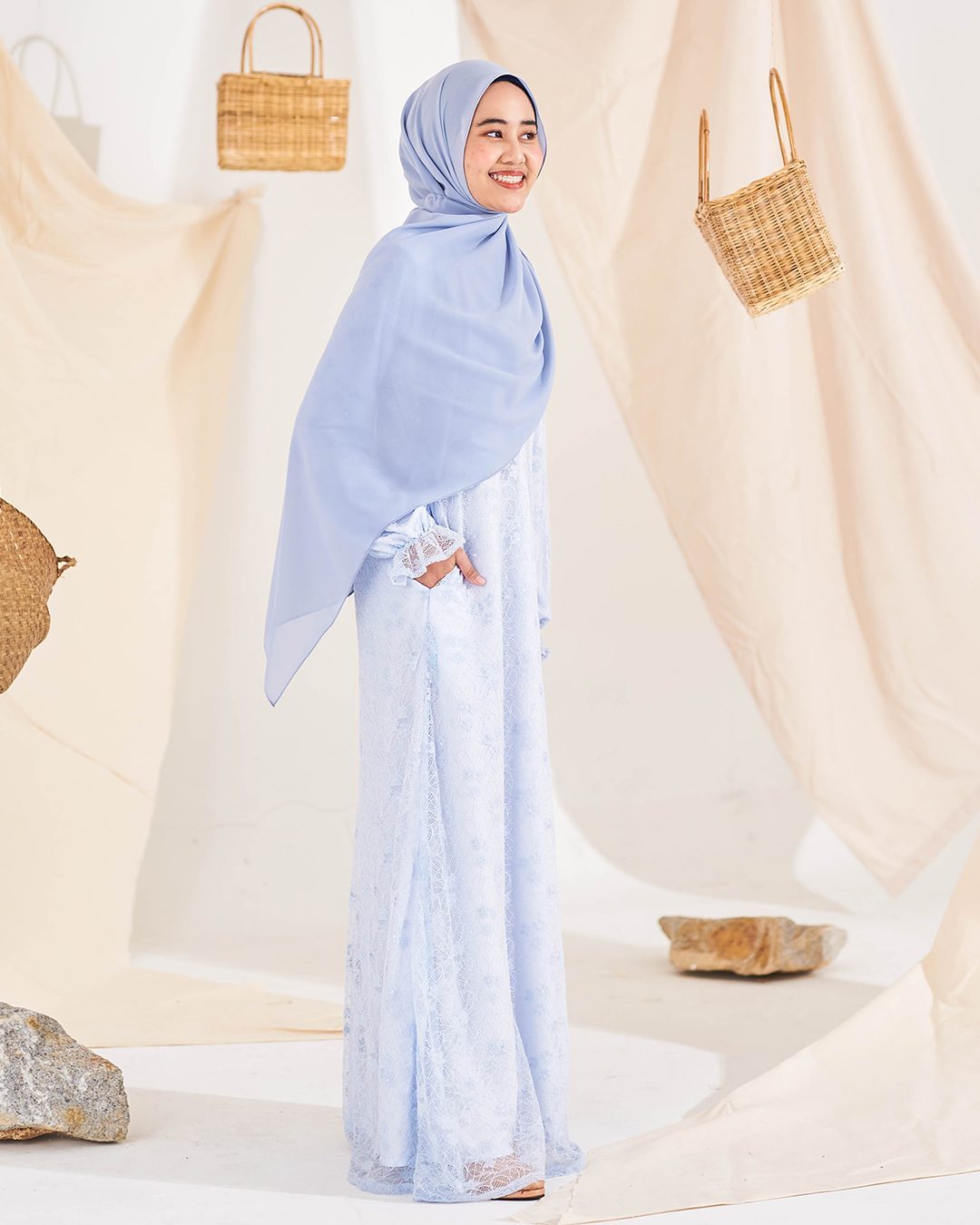 Dress Lace Shaheera - Ice Peach