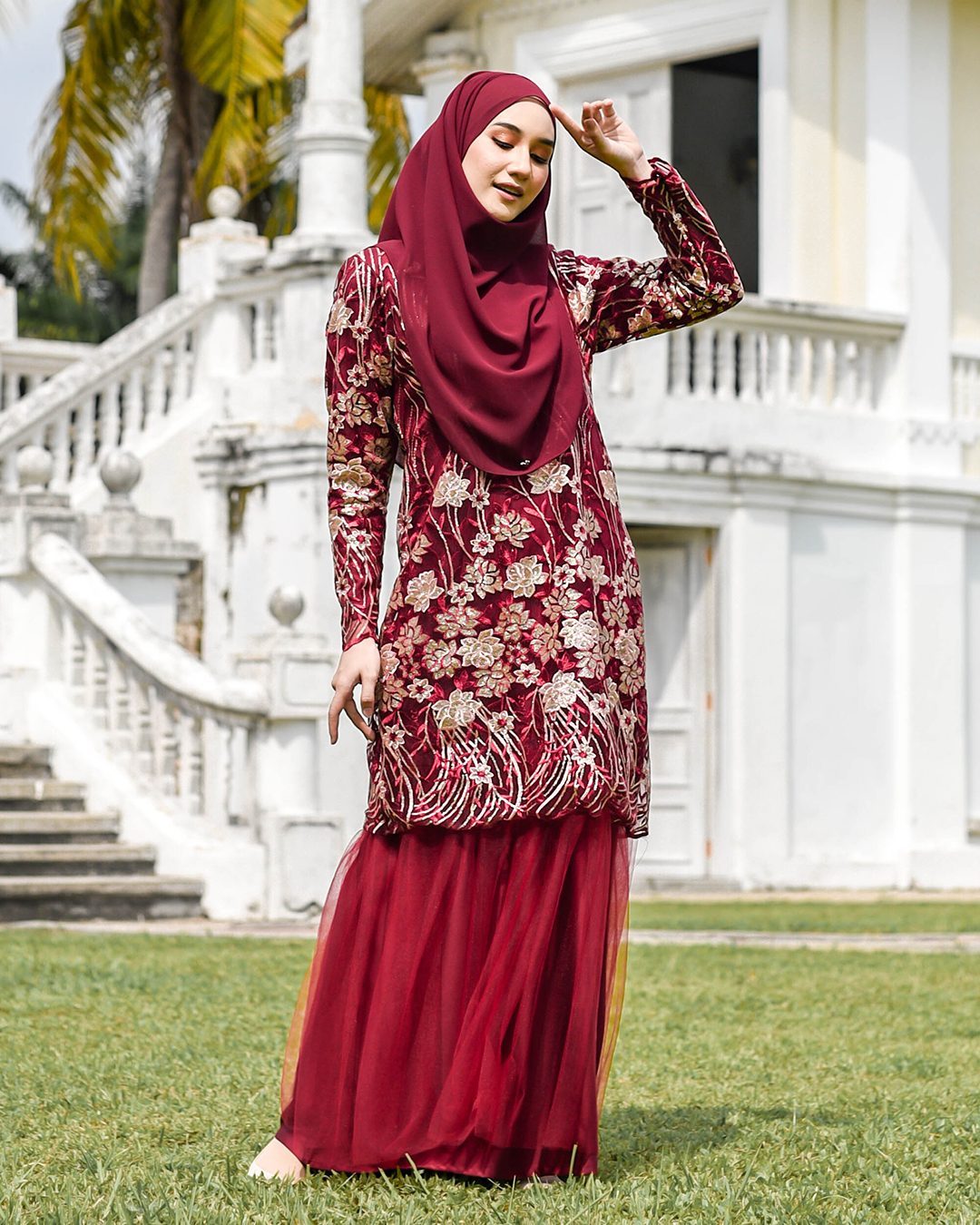 Dress Lace Tutu Nisieka - Ruby Red