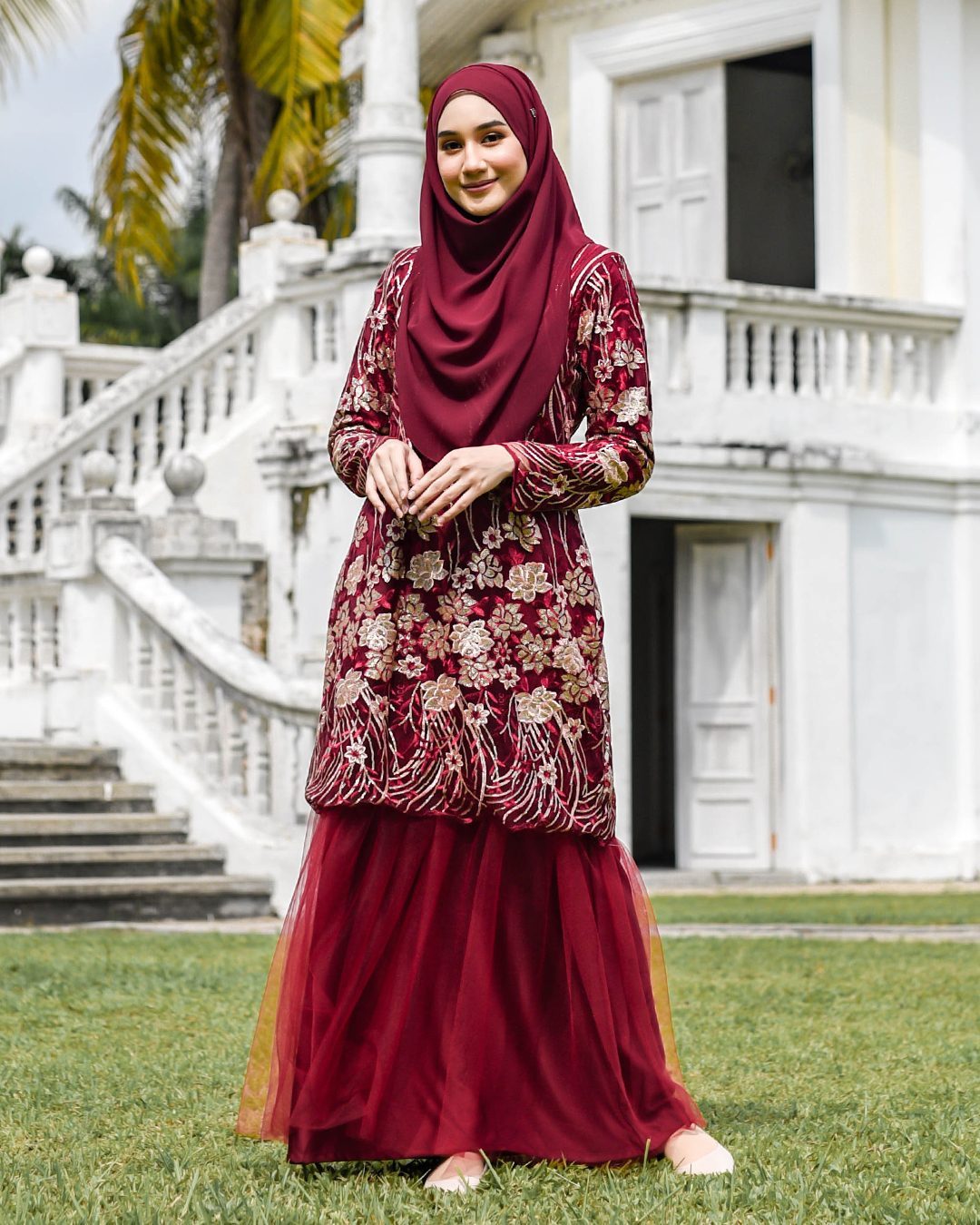 Dress Lace Tutu Nisieka - Ruby Red