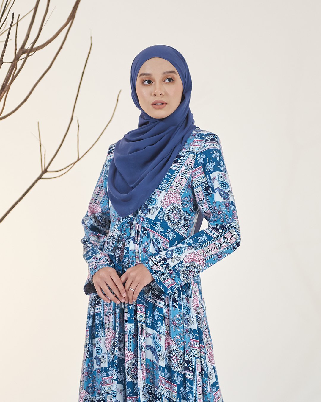 Dress Pleated Otelia - Dodger Blue